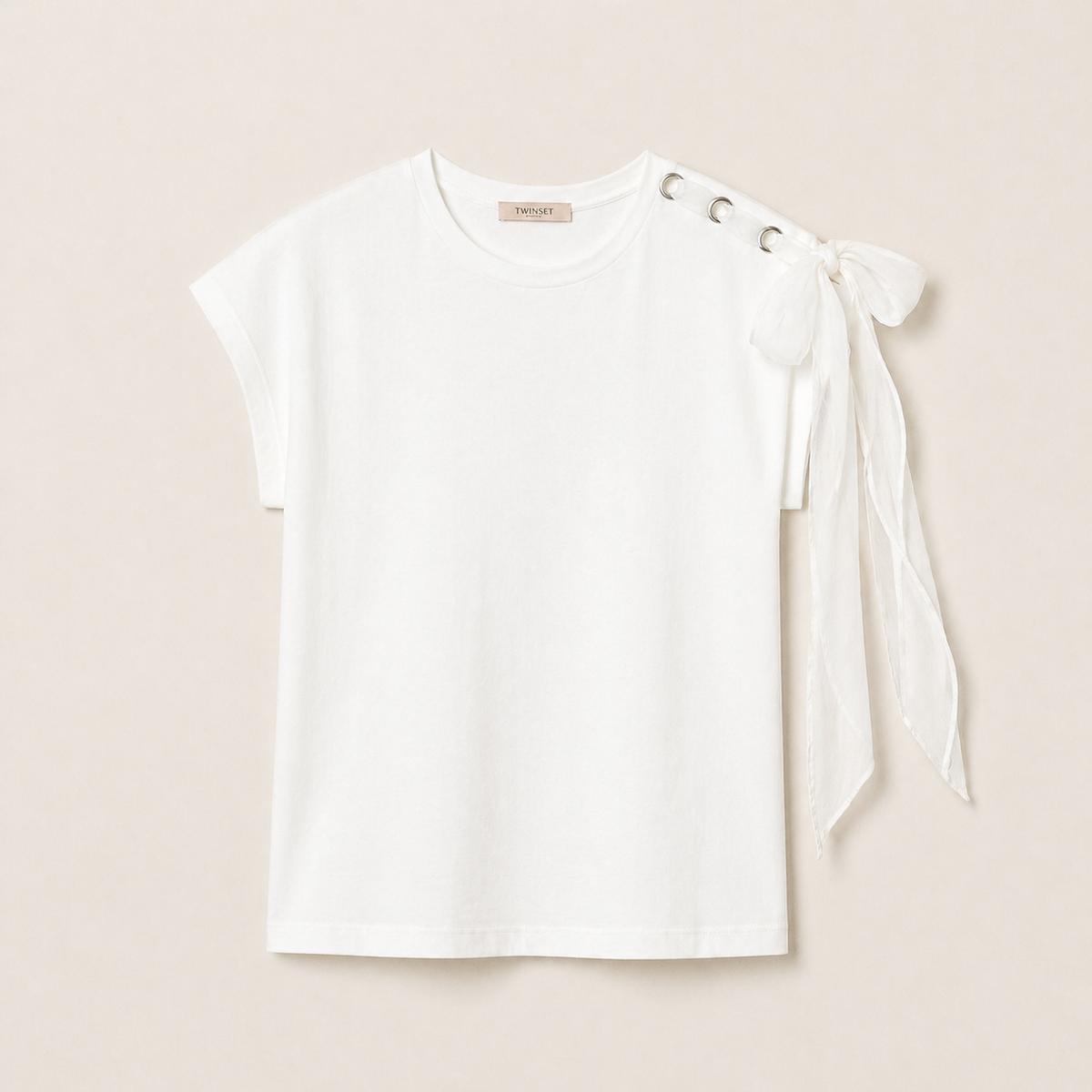 ΒΑΜΒΑΚΕΡΗ ΜΠΛΟΥΖΑ (WHITE) TWINSET