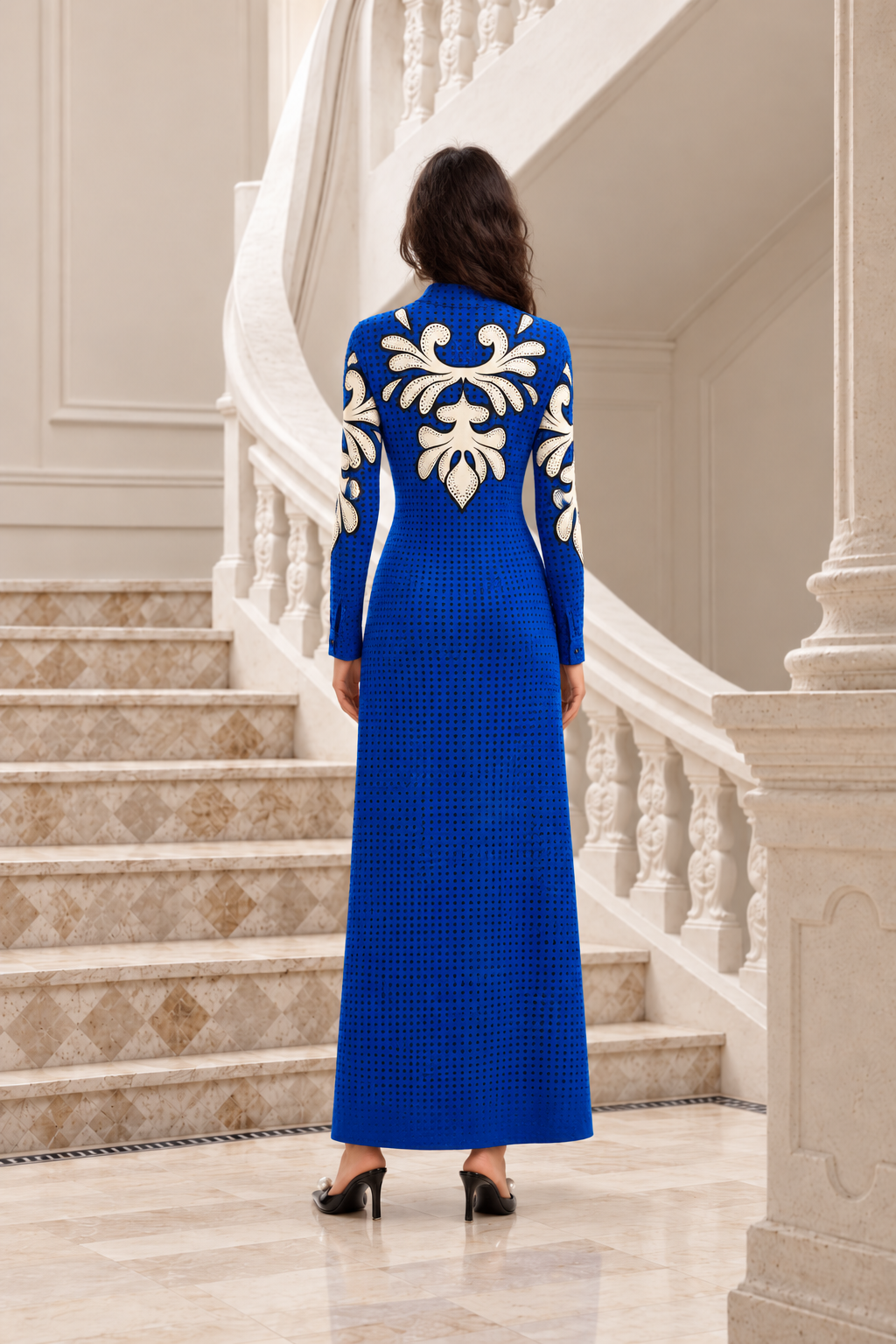 JANE ΜΑΞΙ ΣΕΜΙΖΙΕ ΦΟΡΕΜΑ (BLUE) EIRIANNA THE BRAND