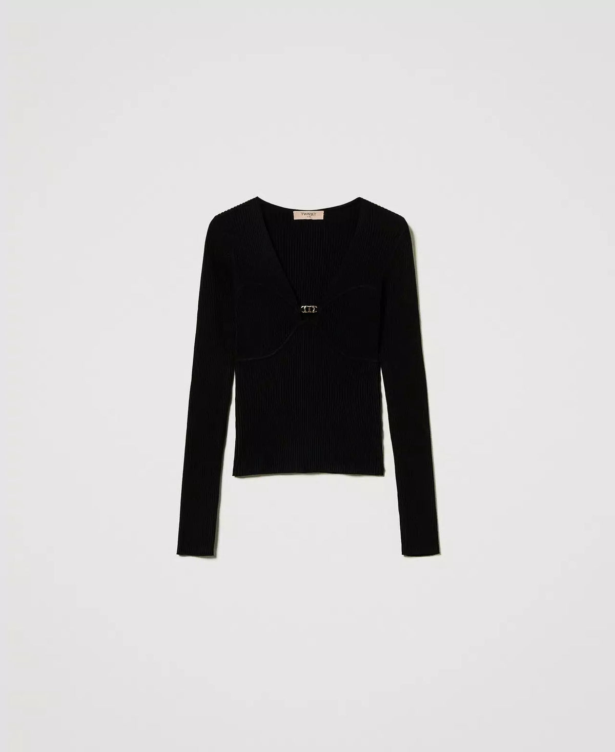 ΠΛΕΚΤΗ ΜΠΛΟΥΖΑ (BLACK) TWINSET