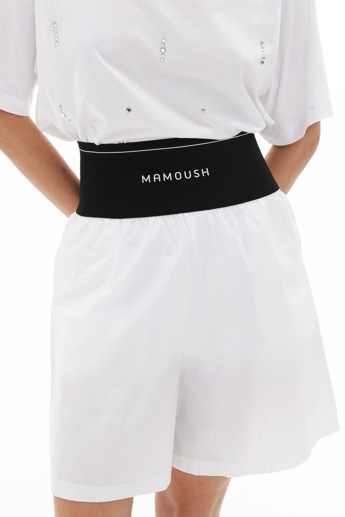 CLEO ΣΟΡΤΣ ΜΕ ΛΑΣΤΙΧΟ (WHITE) MAMOUSH