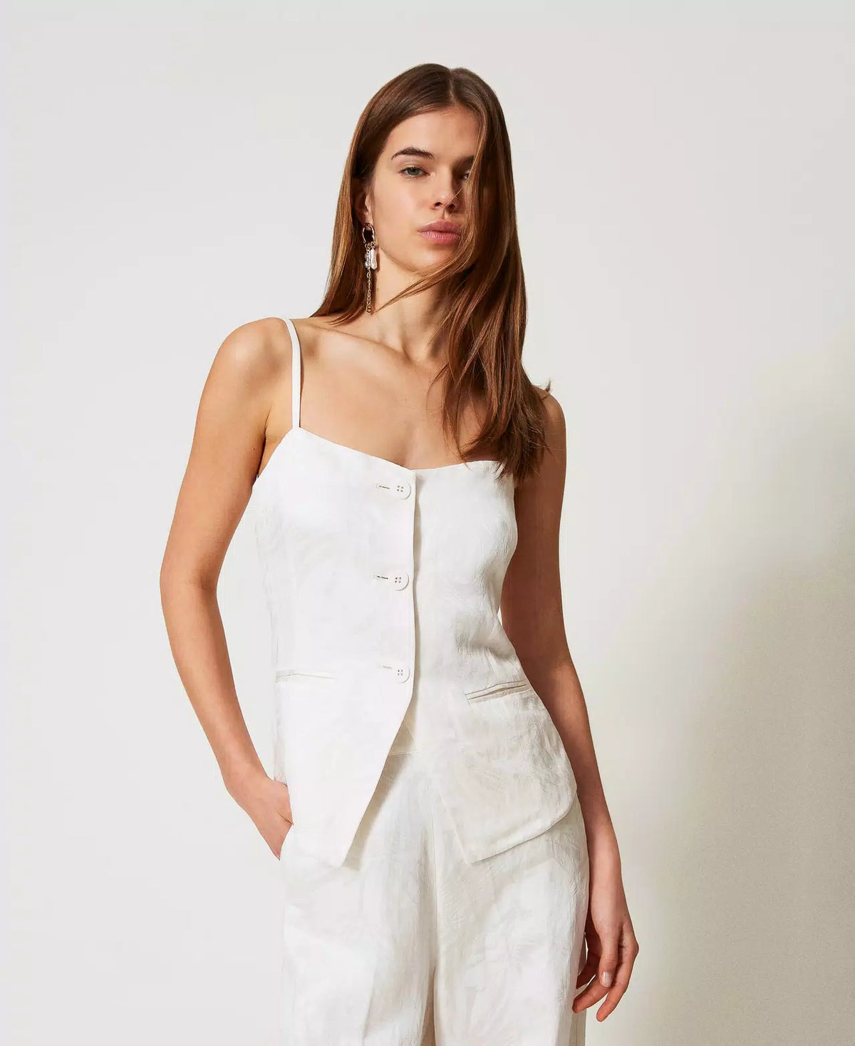 ΕΦΑΡΜΟΣΤΟ ΖΑΚΑΡ TOP ΣΑΤΕΝ TWINSET