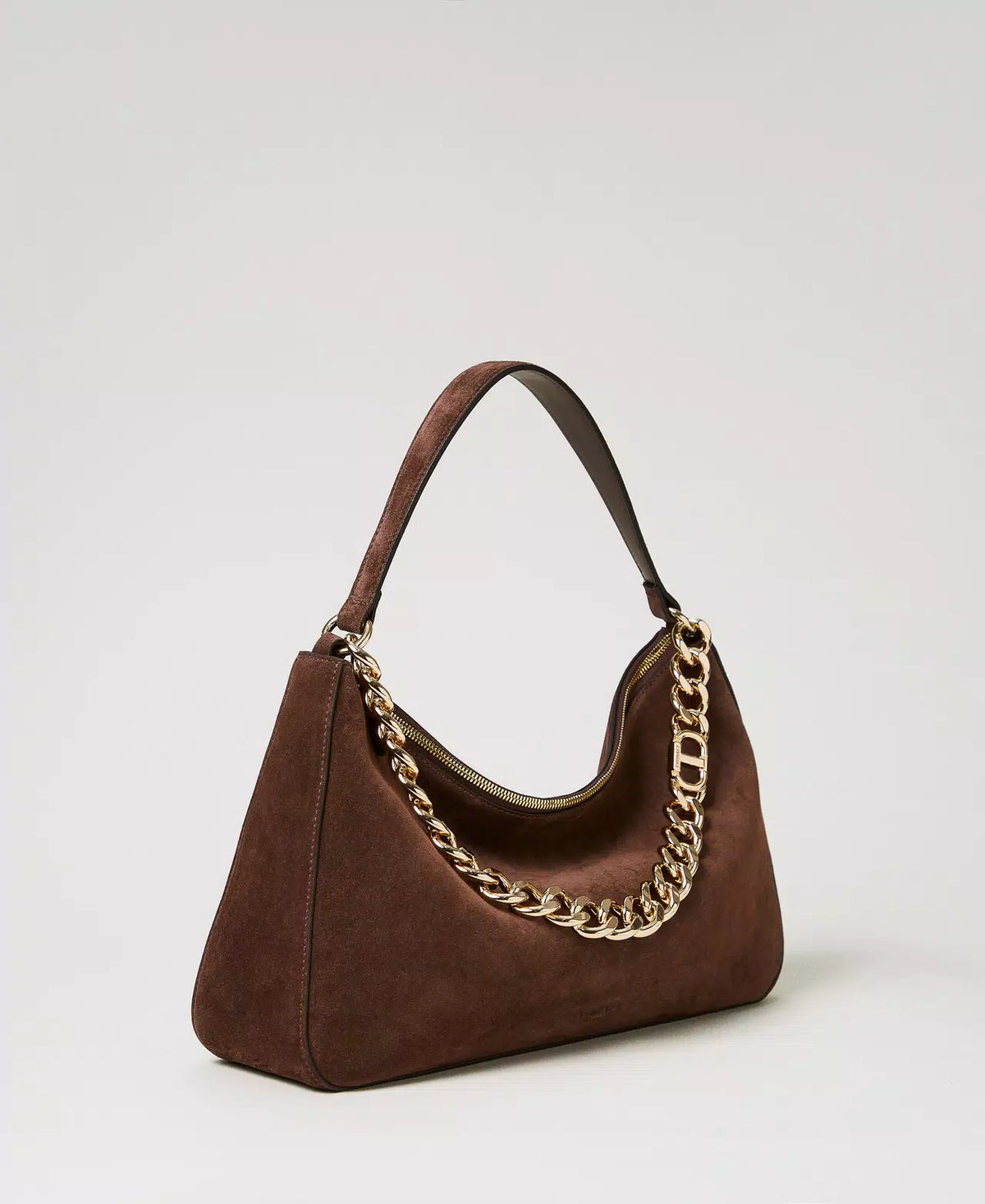 LILIANE' MEDIUM SUEDE ΤΣΑΝΤΑ (COFFEE) TWINSET