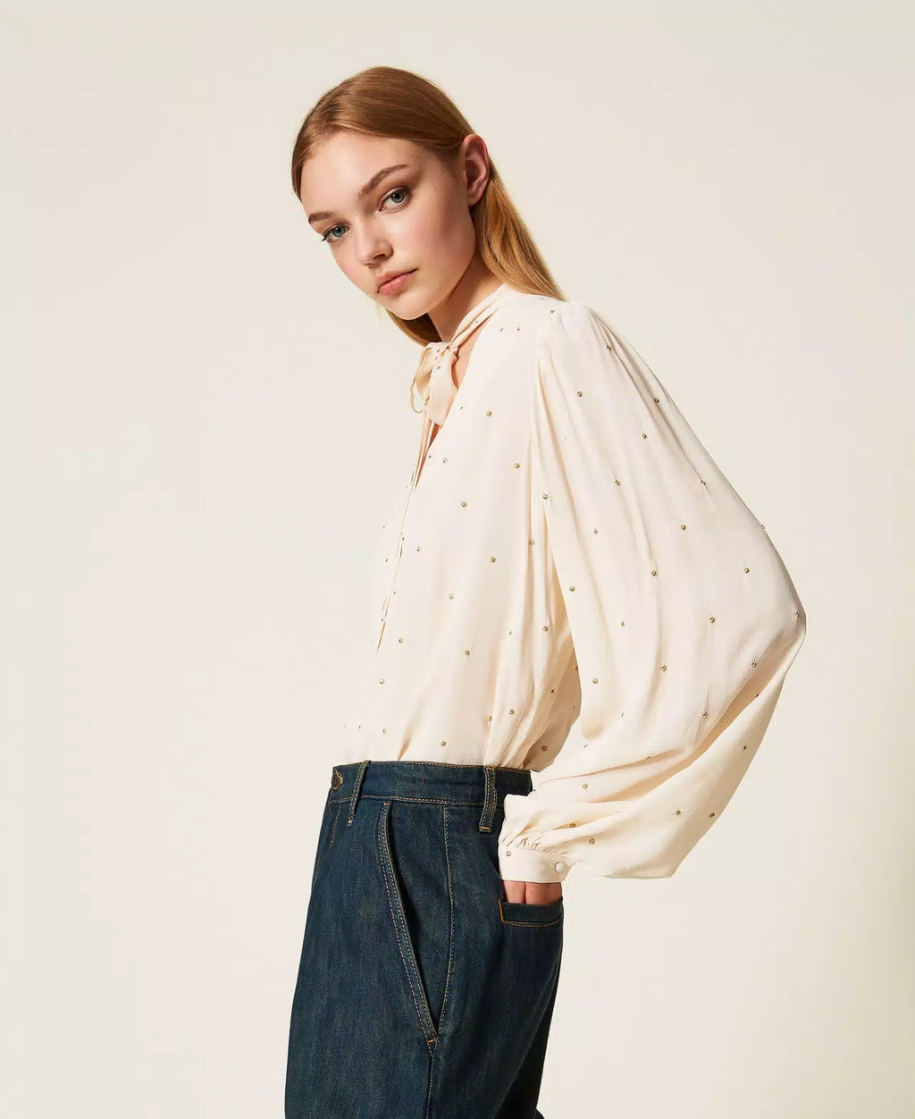 ΜΠΛΟΥΖΑ ΜΕ ΚΕΝΤΗΜΑ LUREX TWINSET