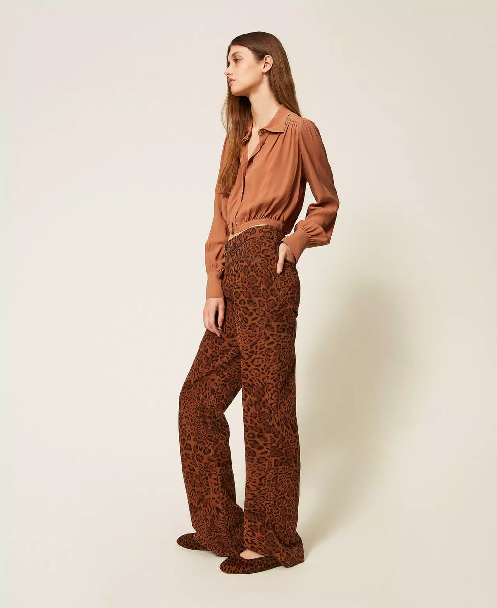 BULL ΠΑΝΤΕΛΟΝΙ ANIMAL PRINT TWINSET