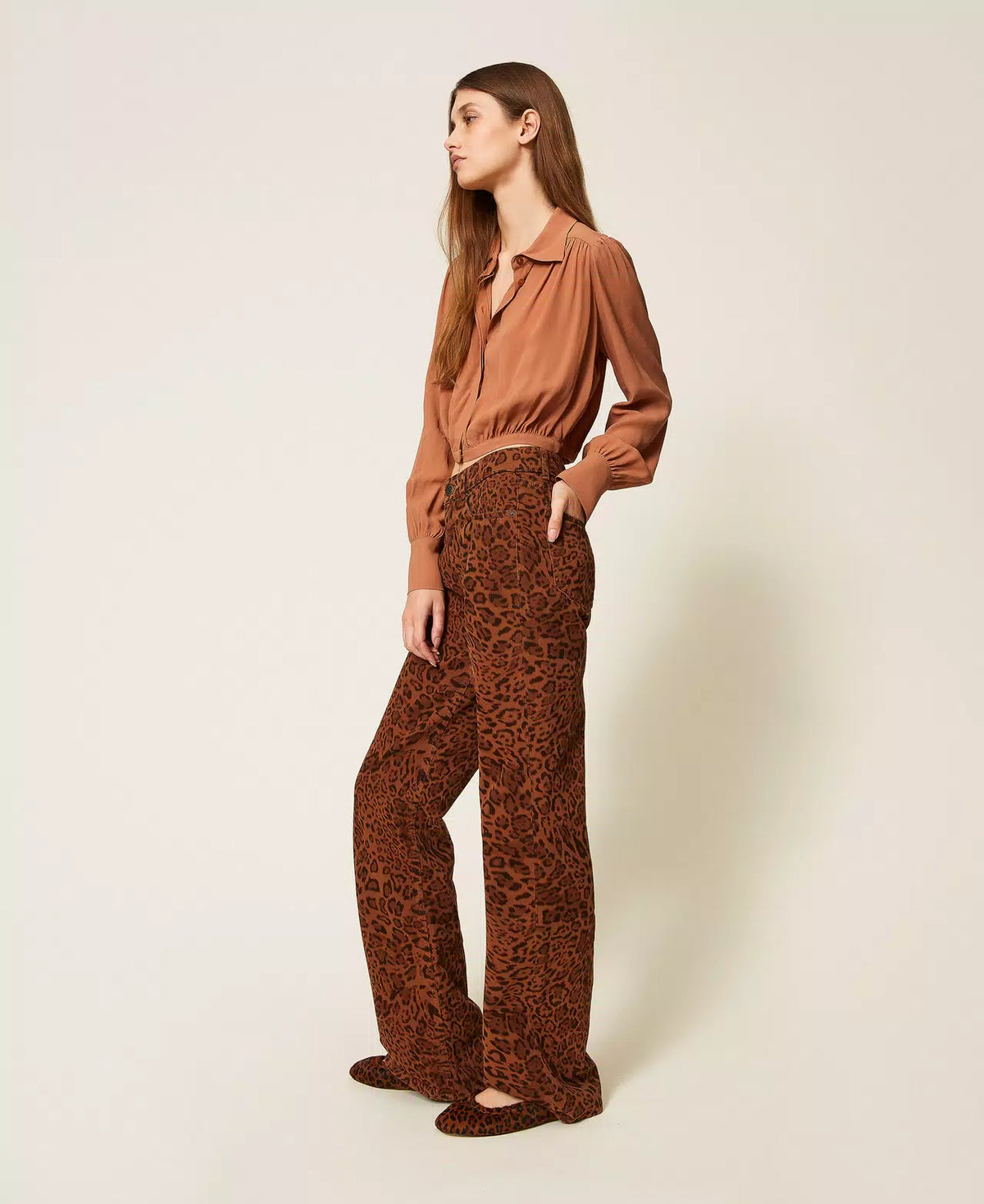 BULL ΠΑΝΤΕΛΟΝΙ ANIMAL PRINT TWINSET