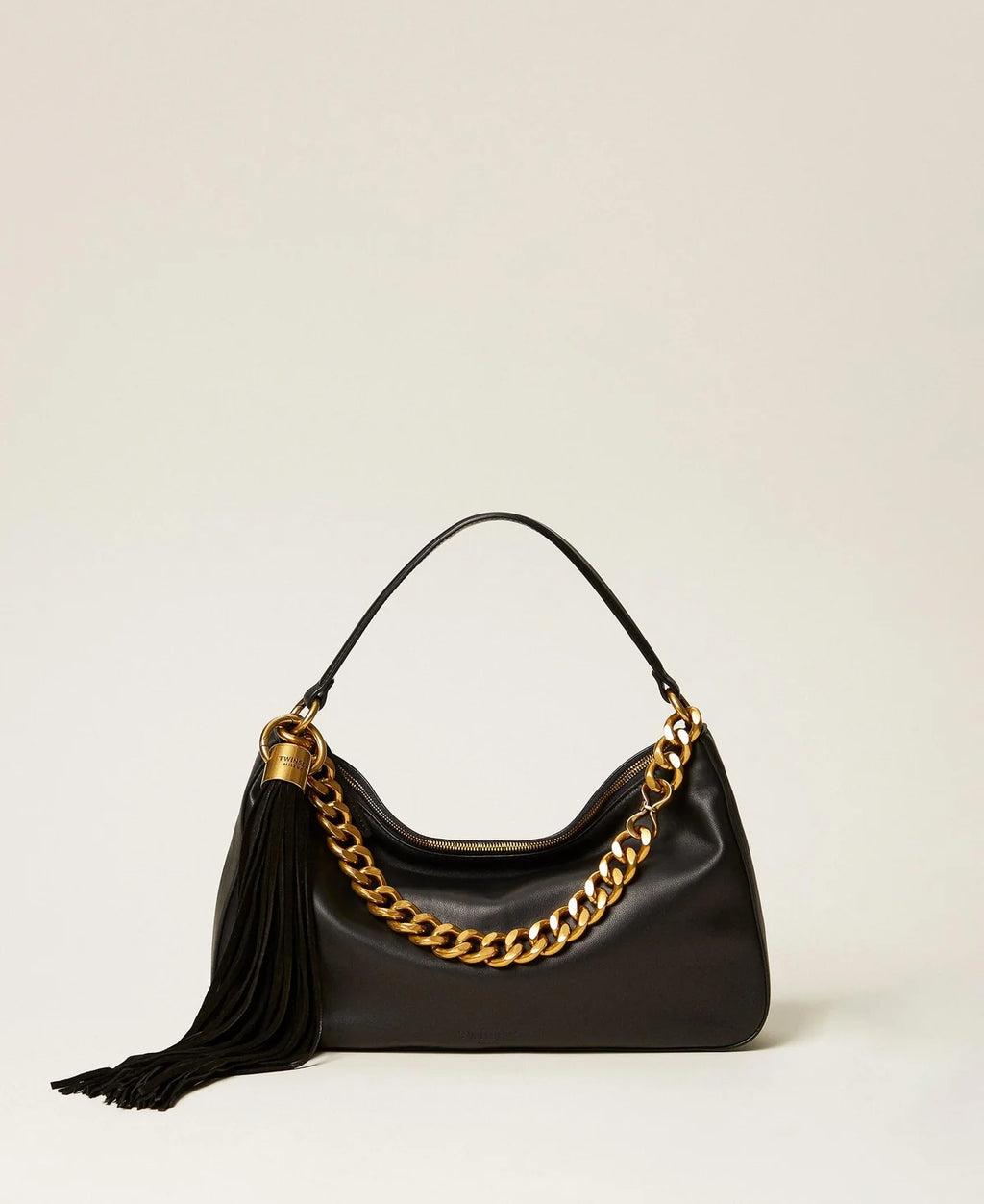 ΜΕΓΑΛΗ ΤΣΑΝΤΑ LILIANE ΜΕ ΦΟΥΝΤΑ (BLACK) TWINSET