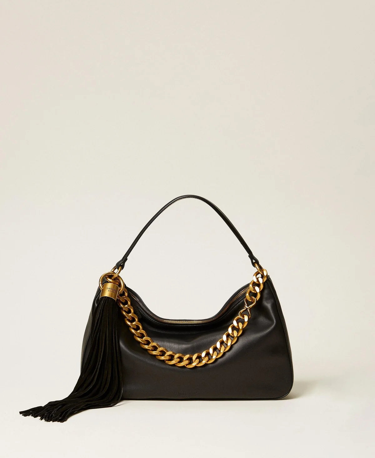 ΜΕΓΑΛΗ ΤΣΑΝΤΑ LILIANE ΜΕ ΦΟΥΝΤΑ (BLACK) TWINSET