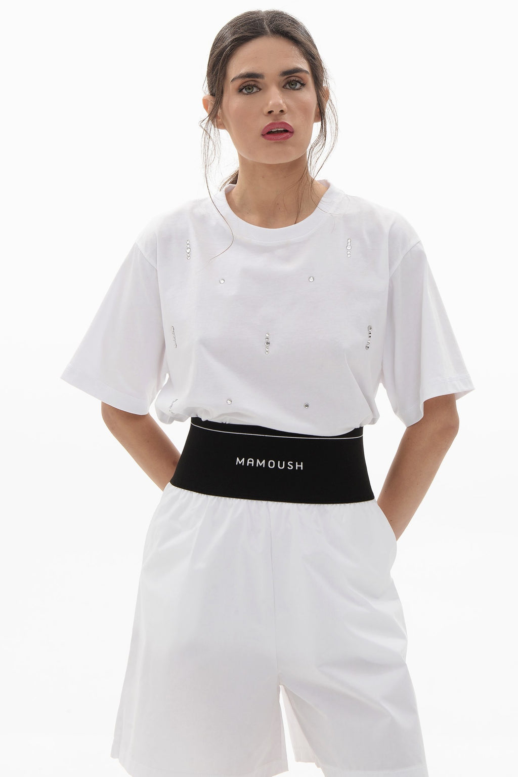 CLEO ΣΟΡΤΣ ΜΕ ΛΑΣΤΙΧΟ (WHITE) MAMOUSH