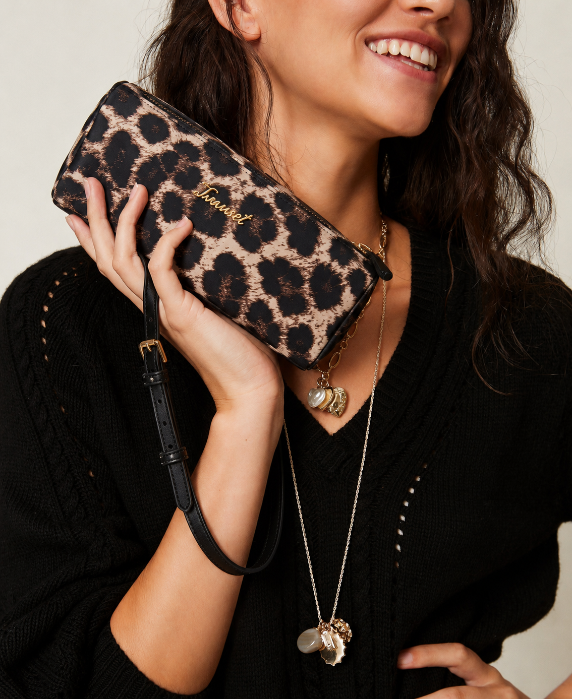 MINI ΤΣΑΝΤΑ ΜΕ ANIMAL PRINT TWINSET