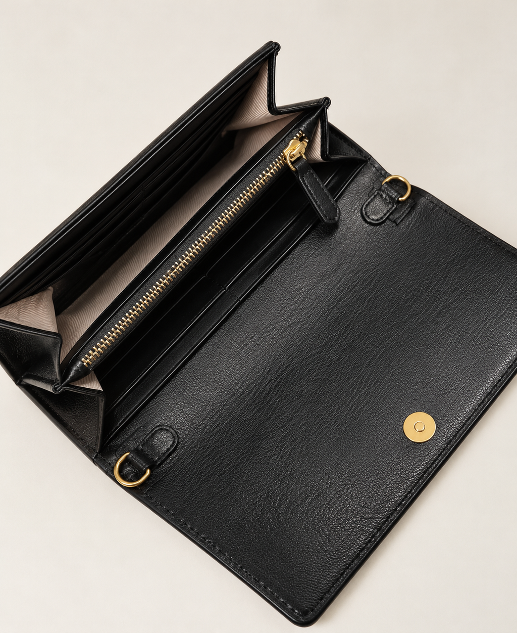 ΠΟΡΤΟΦΟΛΙ ΜΕ ΧΡΥΣΗ ΑΛΥΣΙΔΑ (BLACK) TWINSET