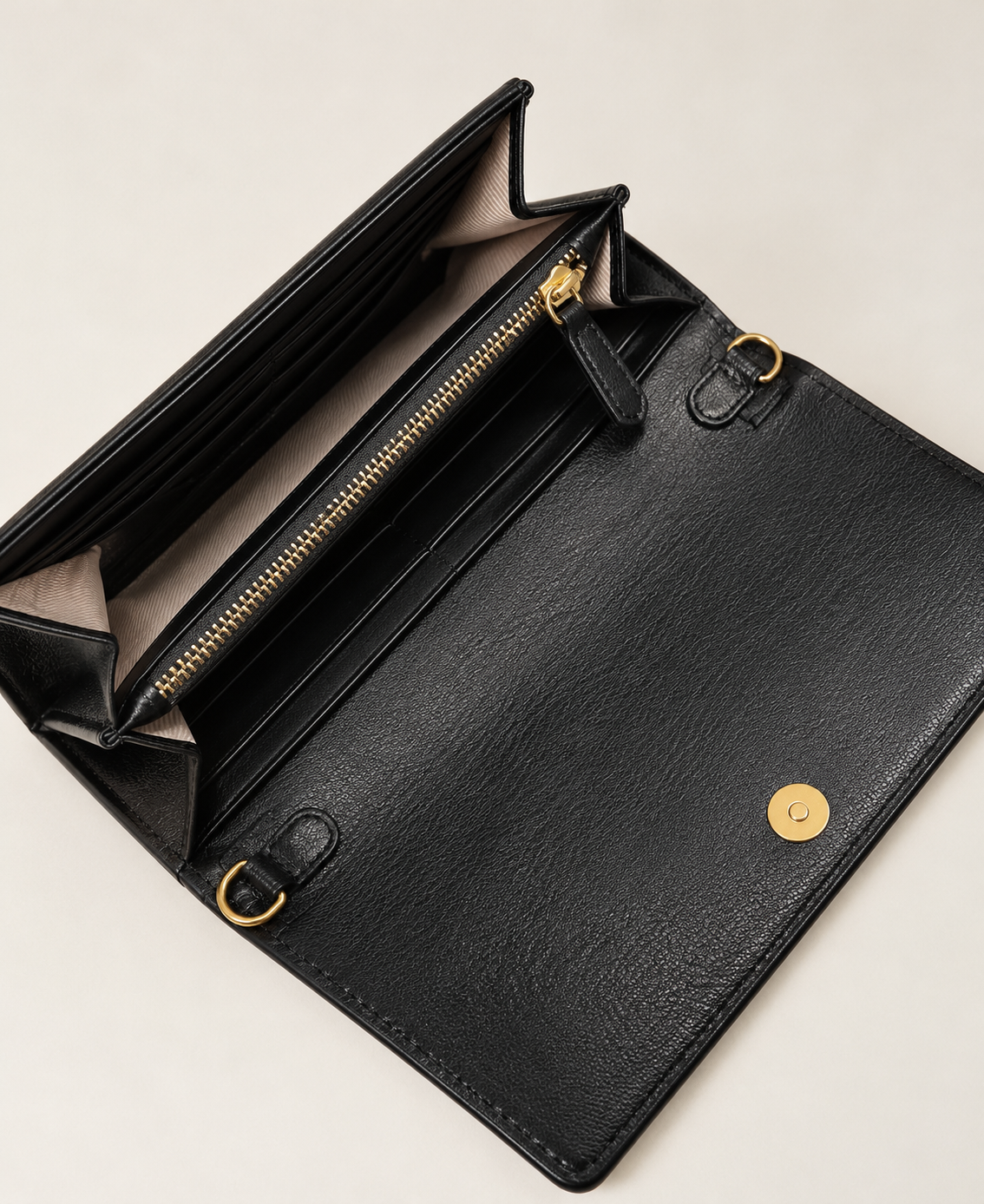 ΠΟΡΤΟΦΟΛΙ ΜΕ ΧΡΥΣΗ ΑΛΥΣΙΔΑ (BLACK) TWINSET