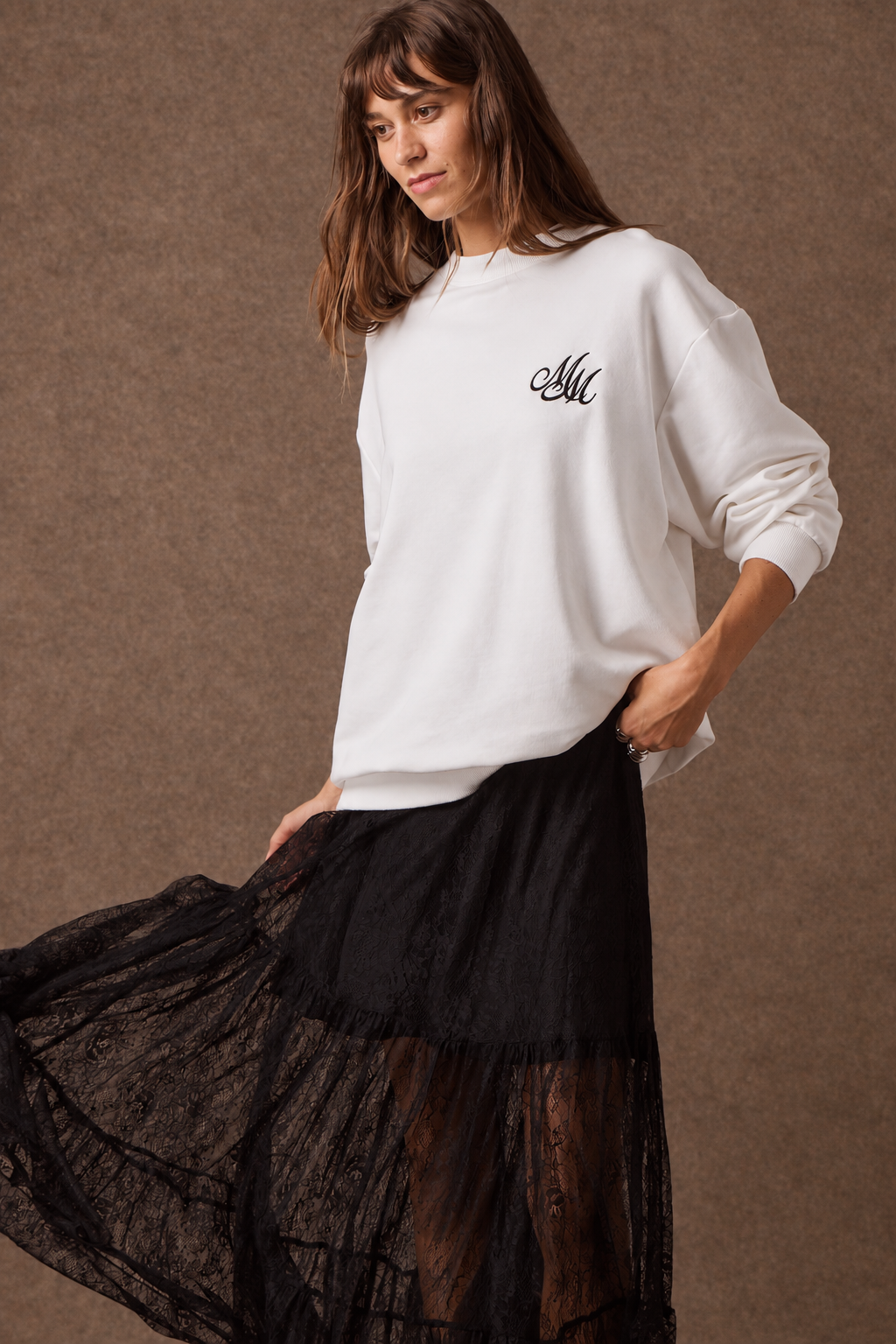 'AMANDA' OVERSAIZED ΦΟΥΤΕΡ ΜΠΛΟΥΖΑ (WHITE) MAMOUSH