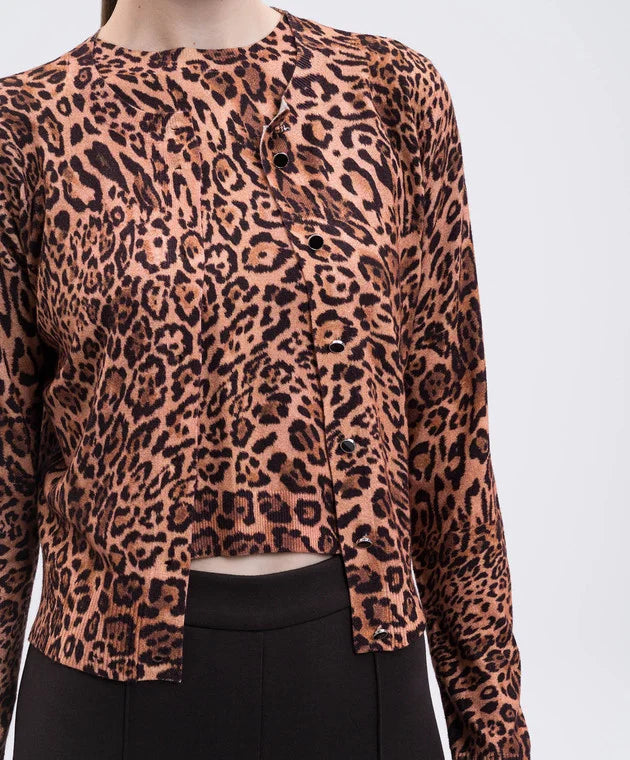 ΠΛΕΚΤΗ ΖΑΚΕΤΑ ΜΕ ΠΑΓΙΕΤΕΣ ANIMAL PRINT TWINSET