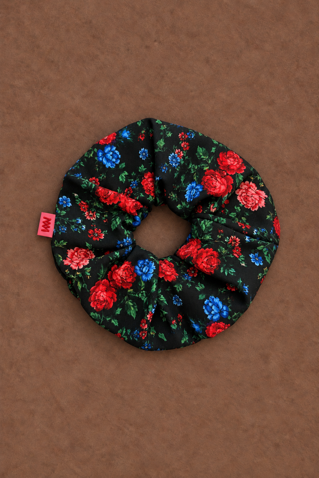 SCRUNCHIES (BLACK/FLORAL)  MAMOUSH