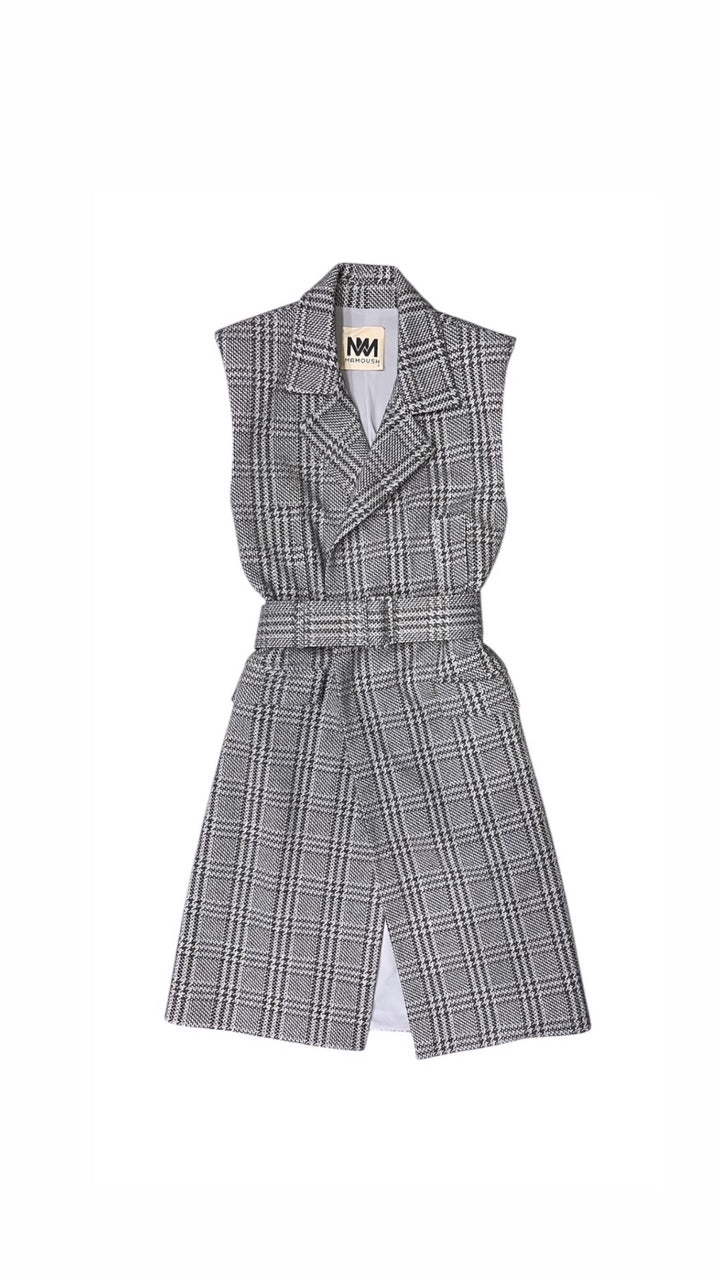 MIA ΜΑΚΡΥ ΓΙΛΕΚΟ (GREY PLAID) MAMOUSH