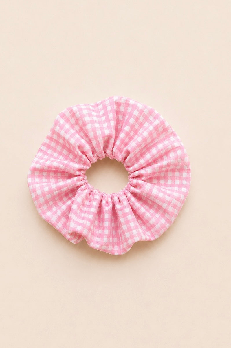 SCRUNCHIES (PINK CHECK) MAMOUSH