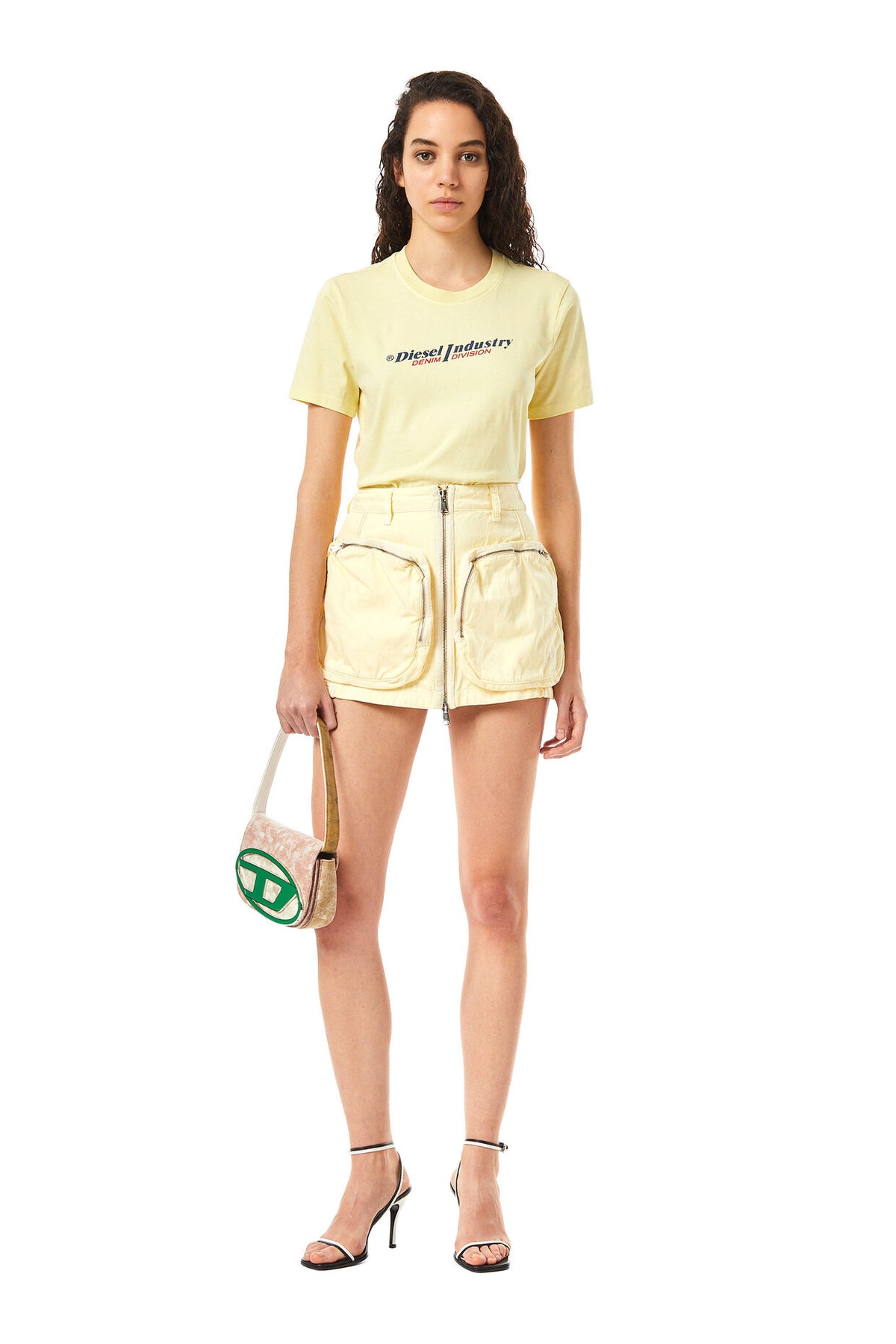 T-SHIRT ΜΕ ΣΤΑΜΠΑ (YELLOW) DIESEL