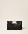 ΤΣΑΝΤΑ ΦΑΚΕΛΟΣ LILA ΜΕ ΧΡΥΣΗ ΛΑΒΗ (BLACK) TWINSET