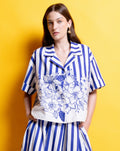 VANYA' ΒΑΜΒΑΚΕΡΟ ΠΟΥΚΑΜΙΣΟ (BLUE STRIPES) MAMOUSH