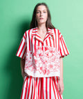 VANYA' ΒΑΜΒΑΚΕΡΟ ΠΟΥΚΑΜΙΣΟ (RED STRIPES) MAMOUSH