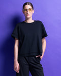 'ALORA' T-SHIRT ΜΟΝΟΧΡΩΜΑ (BLACK) MAMOUSH