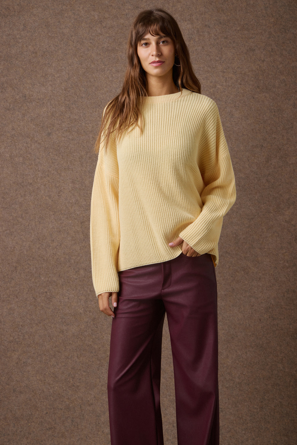 'KAIA' ΠΛΕΚΤΗ ΜΠΛΟΥΖΑ (PASTEL YELLOW) MAMOUSH