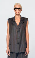 DIANA ΓΙΛΕΚΟ (BROWN STRIPES) MAMOUSH