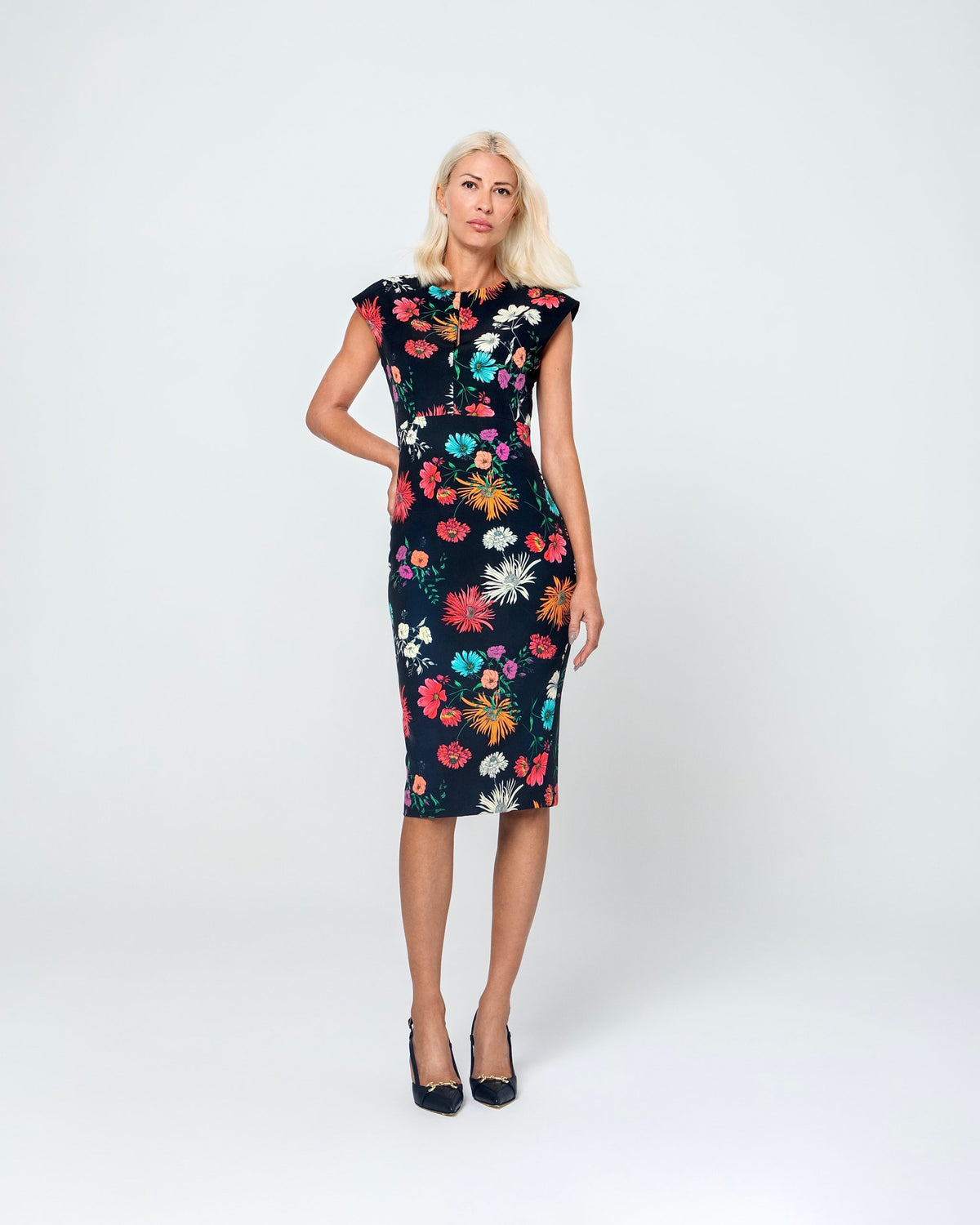 CLEO MIDI ΦΟΡΕΜΑ (FLOWERS) MAMOUSH