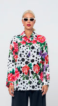 SOFI OVERSIZED ΠΟΥΚΑΜΙΣΟ (WHITE/POLKA DOT) MAMOUSH
