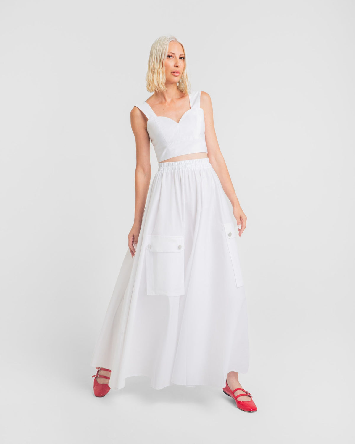 CLAIRE ΦΟΥΣΤΑ ΜΕ ΤΣΕΠΕΣ (WHITE) MAMOUSH