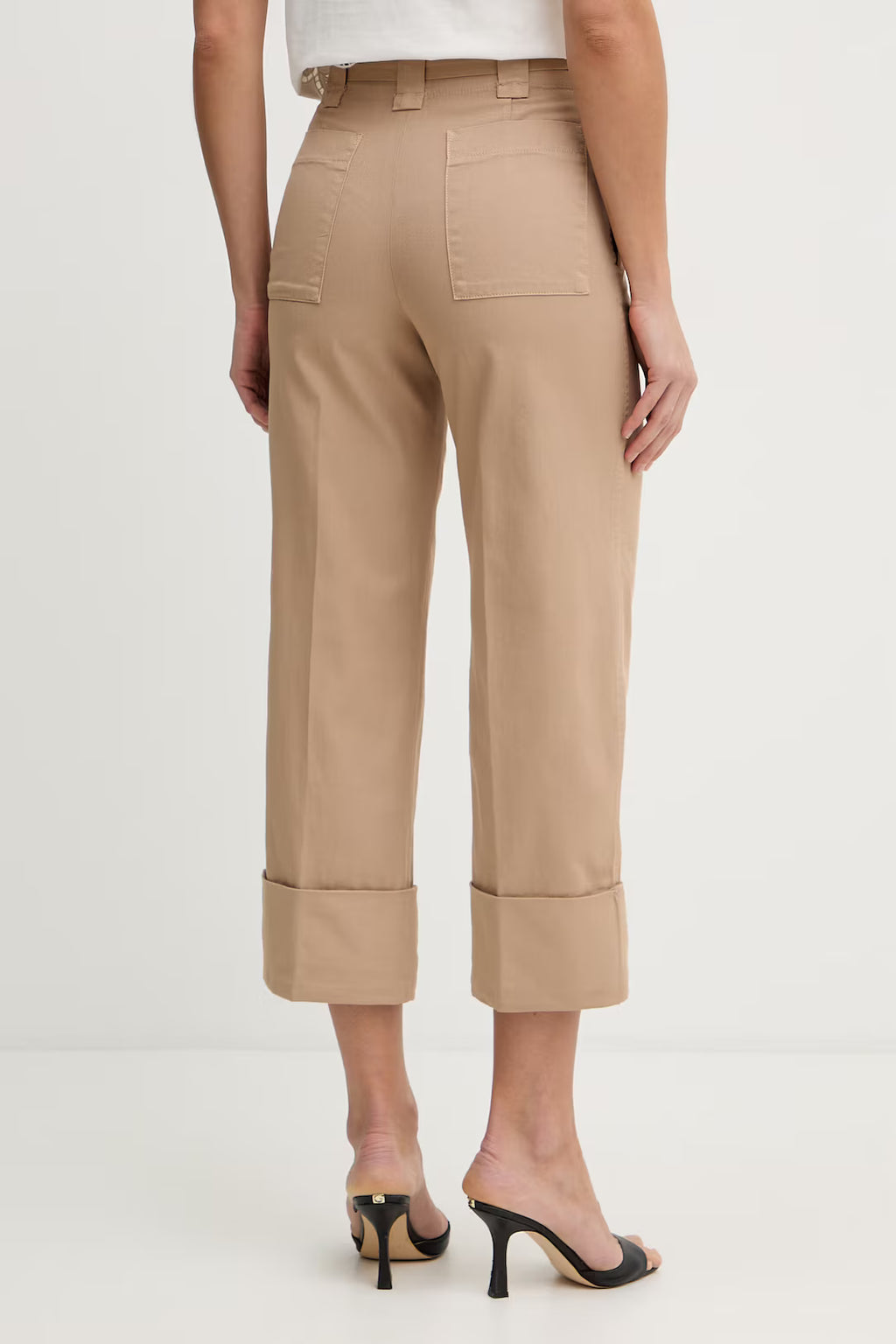 CROPPED ΒΑΜΒΑΚΕΡΟ ΠΑΝΤΕΛΟΝΙ TWINSET