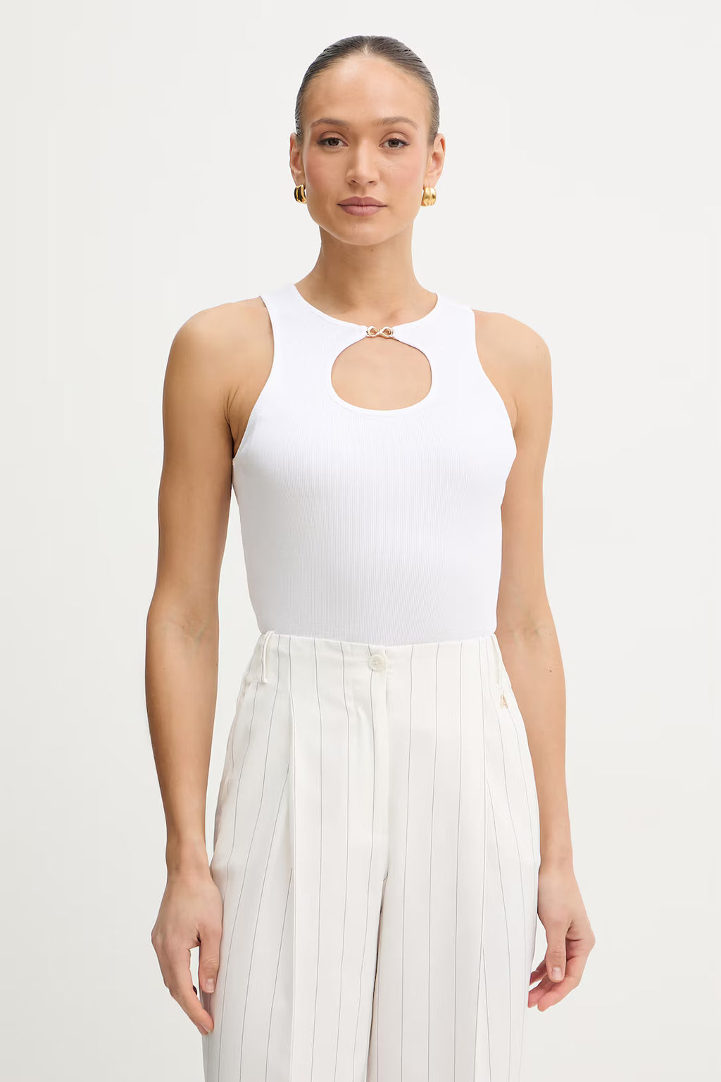 ΒΑΜΒΑΚΕΡΟ ΤΟΠ (WHITE) TWINSET