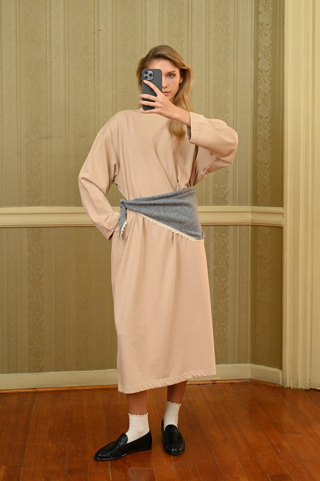 OVERSIZED ΦΟΥΤΕΡ ΦΟΡΕΜΑ (BEIGE) BOOM