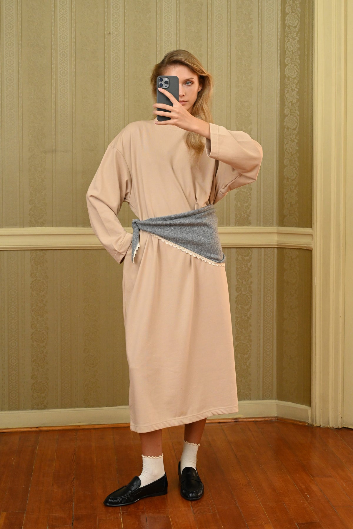 OVERSIZED ΦΟΥΤΕΡ ΦΟΡΕΜΑ (BEIGE) BOOM