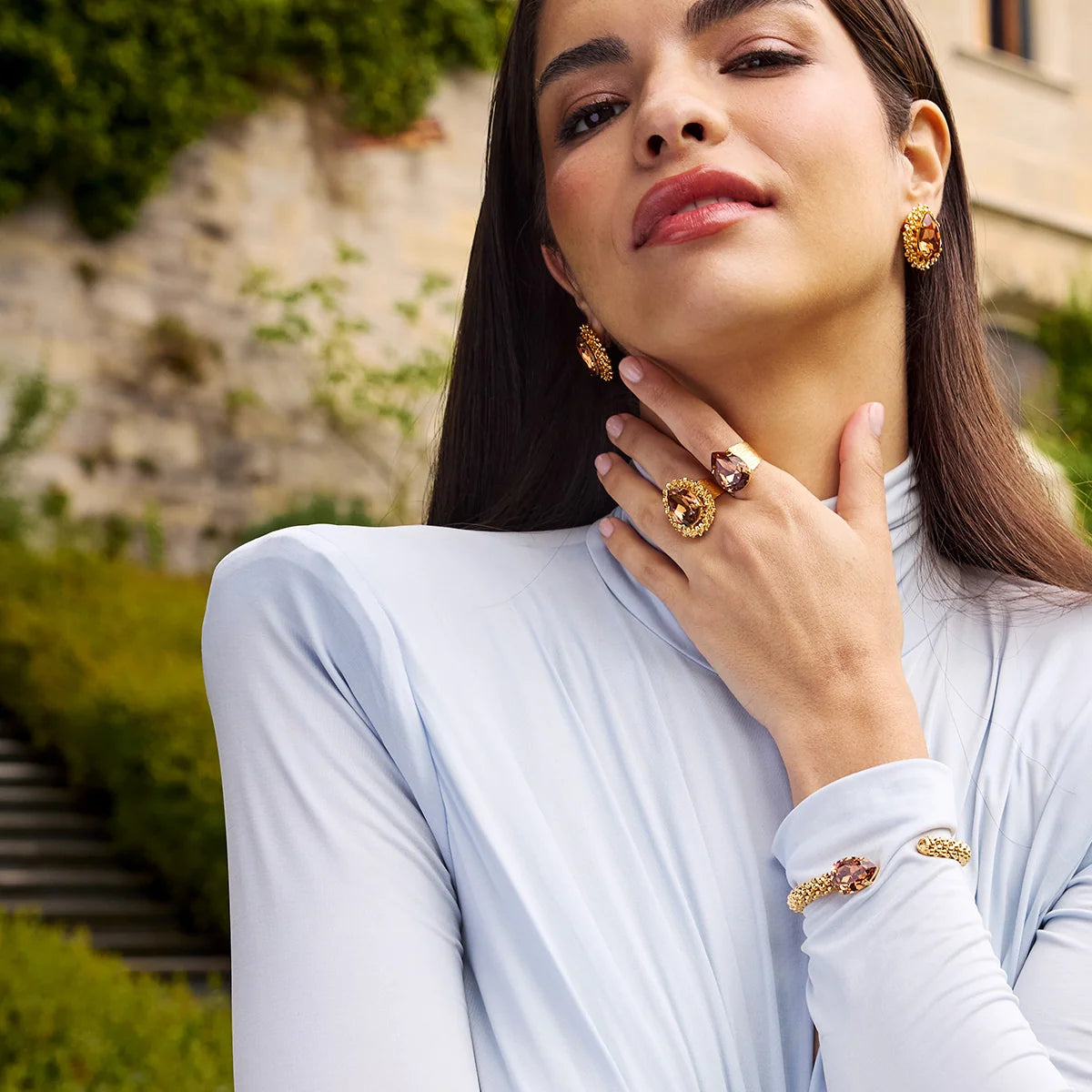 ΔΑΧΤΥΛΙΔΙ PERFECT DROP/ LIGHT SMOKED TOPAZ CAROLINE SVEBDBOM