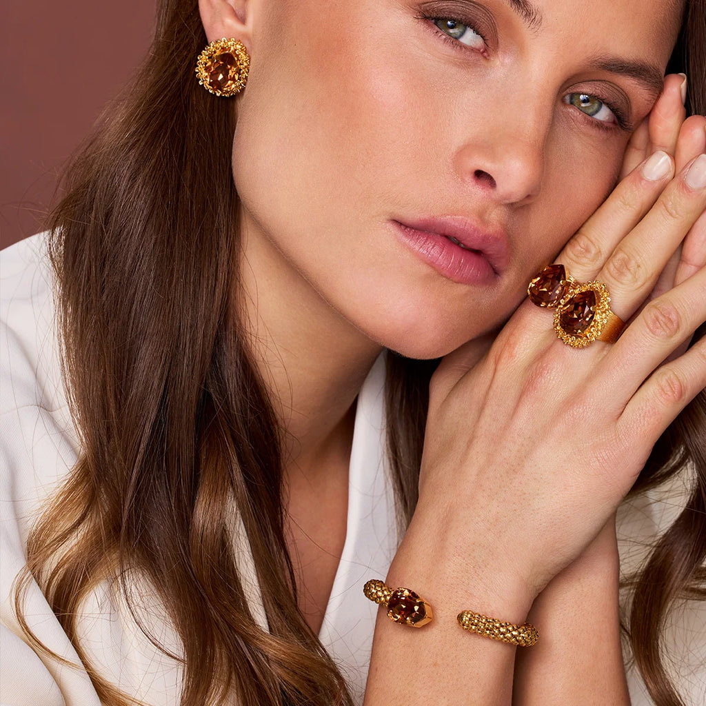 ΔΑΧΤΥΛΙΔΙ CLASSIC GEMMA / LIGHT SMOKED TOPAZ CAROLINE SVEBDBOM