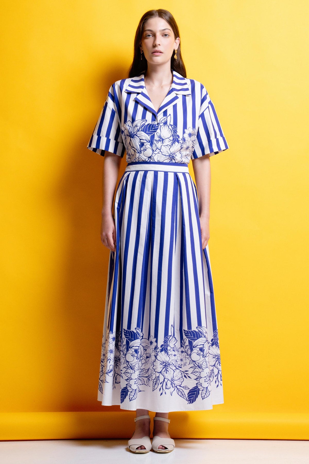 MIRIAM' ΡΙΓΕ ΜΙΝΤΙ ΦΟΥΣΤΑ (BLUE STRIPES) MAMOUSH