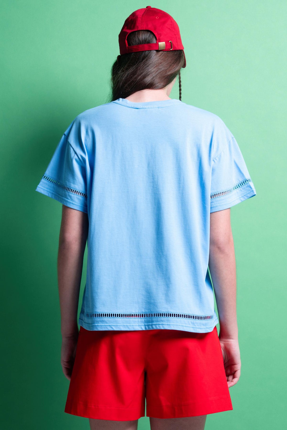 'ALORA' T-SHIRT ΜΟΝΟΧΡΩΜΑ (LIGHT BLUE) MAMOUSH
