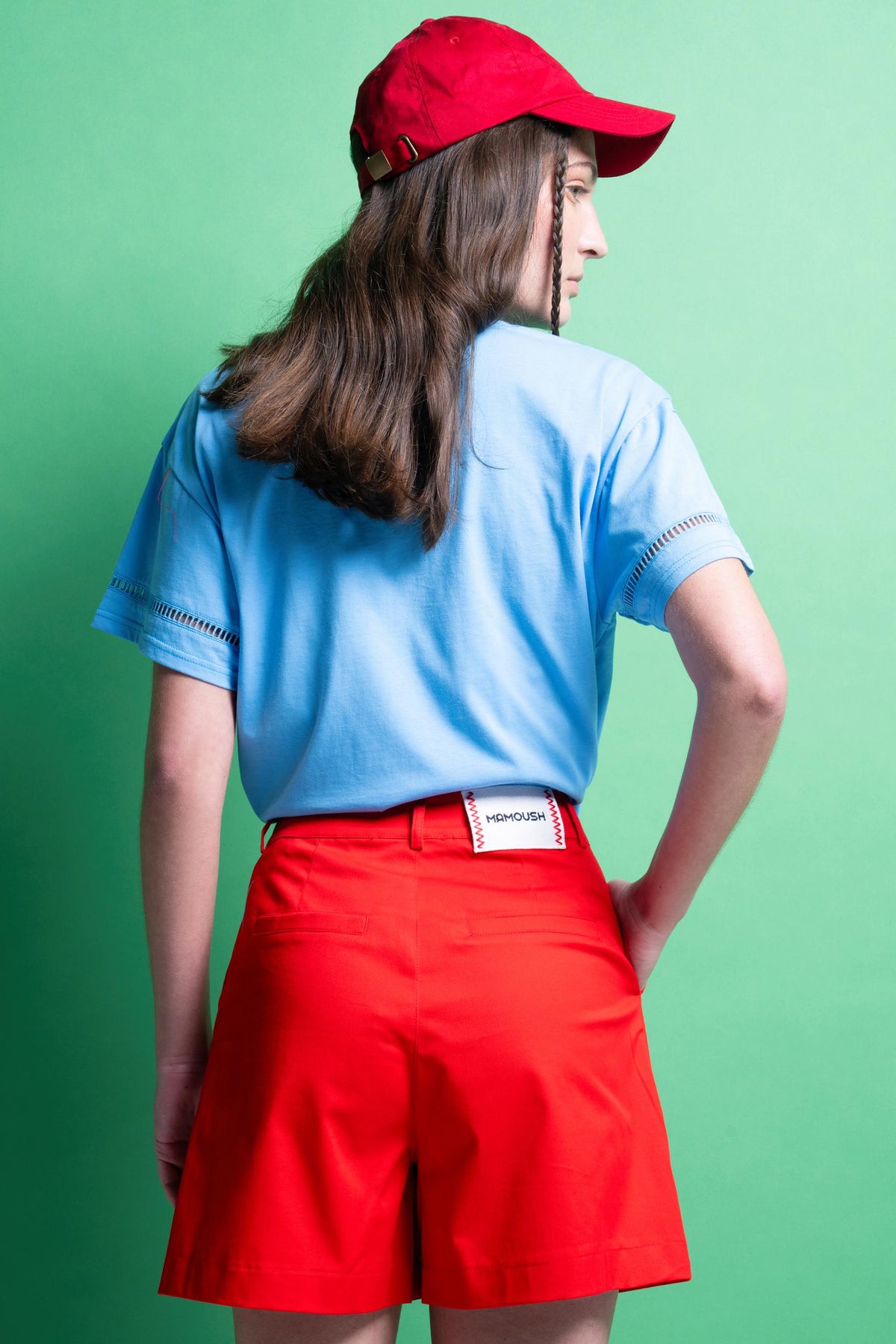 'ALORA' T-SHIRT ΜΟΝΟΧΡΩΜΑ (LIGHT BLUE) MAMOUSH