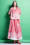 MIRIAM' ΡΙΓΕ ΜΙΝΤΙ ΦΟΥΣΤΑ (RED STRIPES) MAMOUSH