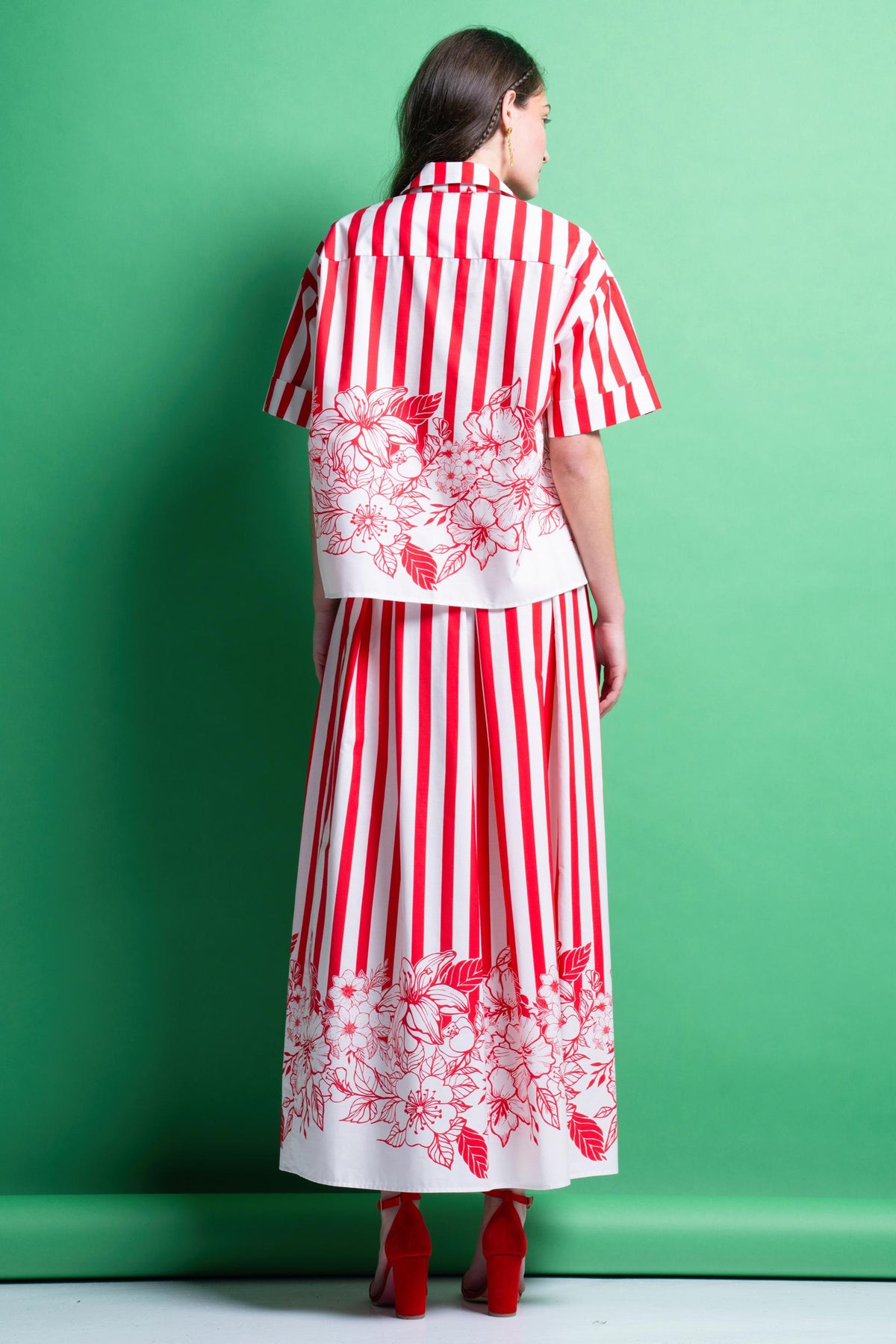 VANYA' ΒΑΜΒΑΚΕΡΟ ΠΟΥΚΑΜΙΣΟ (RED STRIPES) MAMOUSH