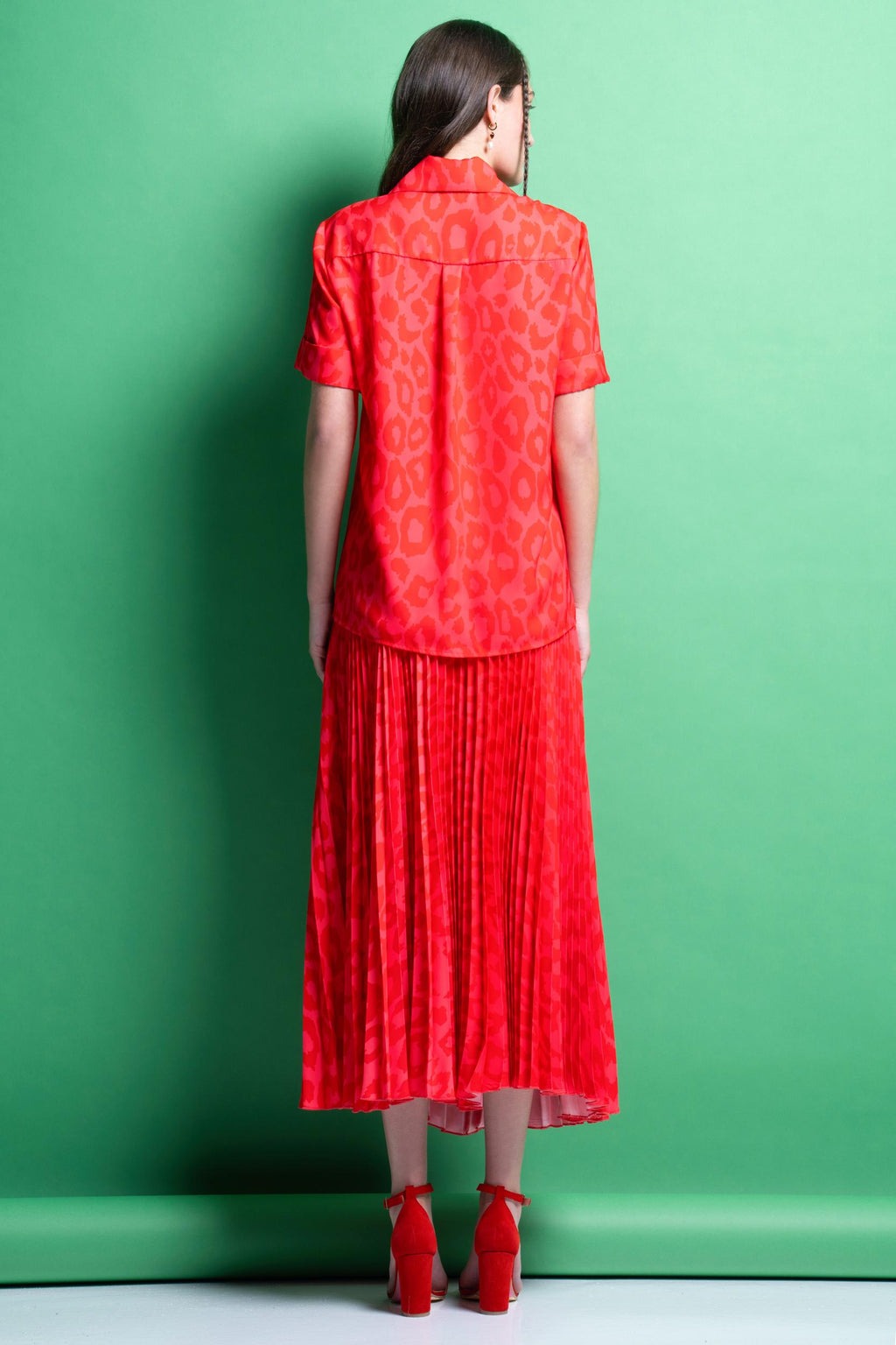 AMANDA' ΠΛΙΣΕ ΦΟΥΣΤΑ (PINK/ANIMAL PRINT) MAMOUSH