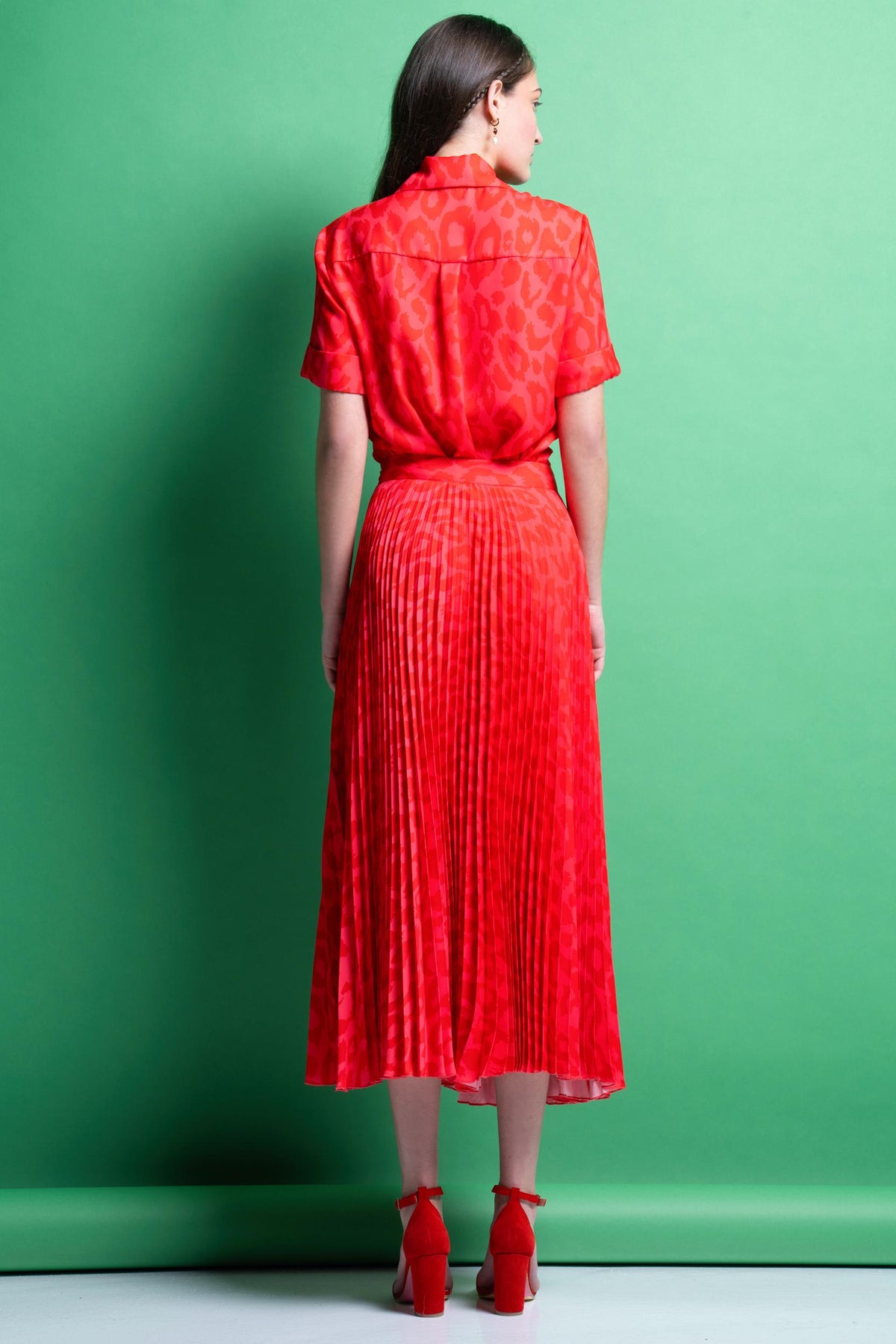 AMANDA' ΠΛΙΣΕ ΦΟΥΣΤΑ (PINK/ANIMAL PRINT) MAMOUSH