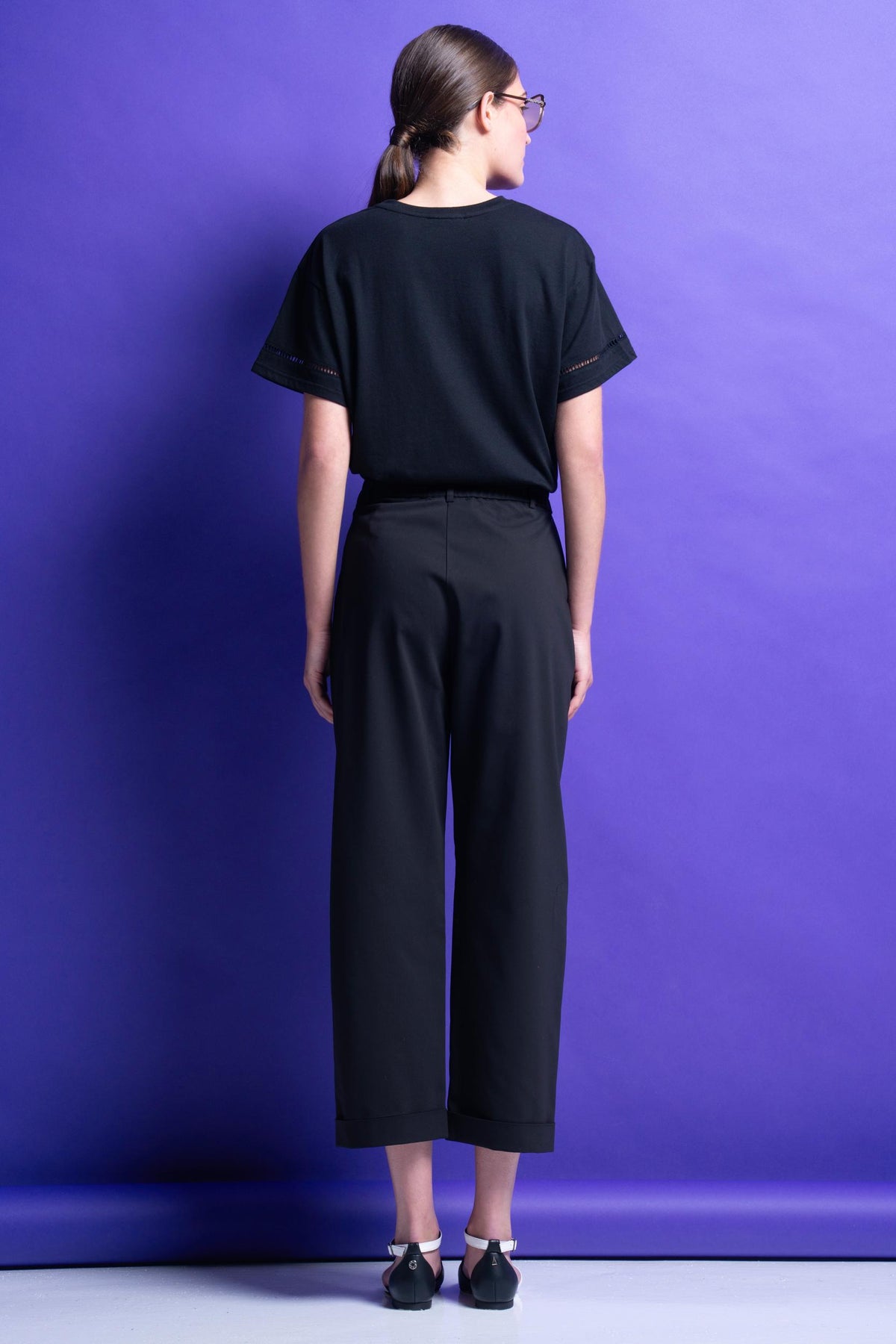 'ALORA' T-SHIRT ΜΟΝΟΧΡΩΜΑ (BLACK) MAMOUSH