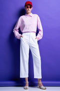 JOY' CROPPED ΠΑΝΤΕΛΟΝΙ (WHITE) MAMOUSH