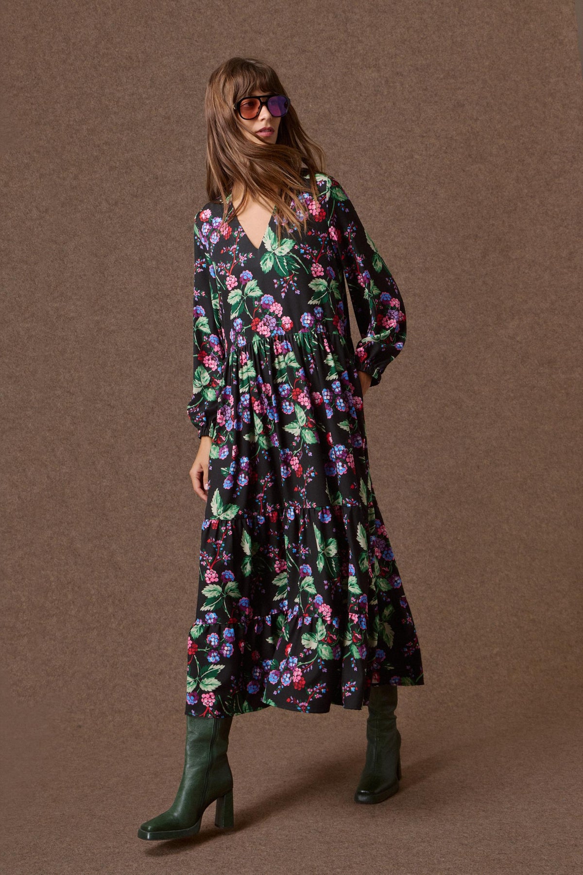 'ADELYN' ΜΑΞΙ ΦΟΡΕΜΑ (MULBERRY) MAMOUSH