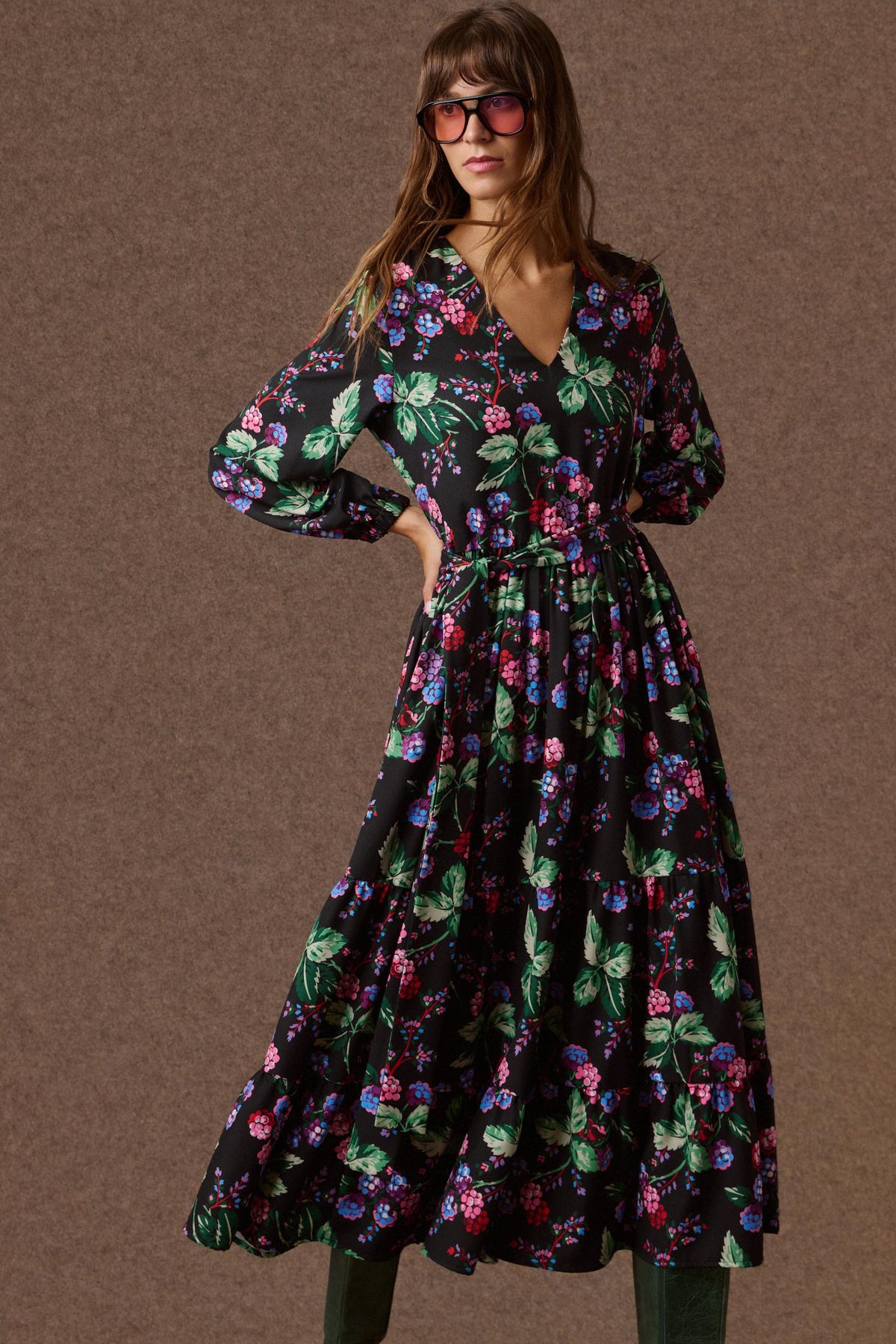 'ADELYN' ΜΑΞΙ ΦΟΡΕΜΑ (MULBERRY) MAMOUSH