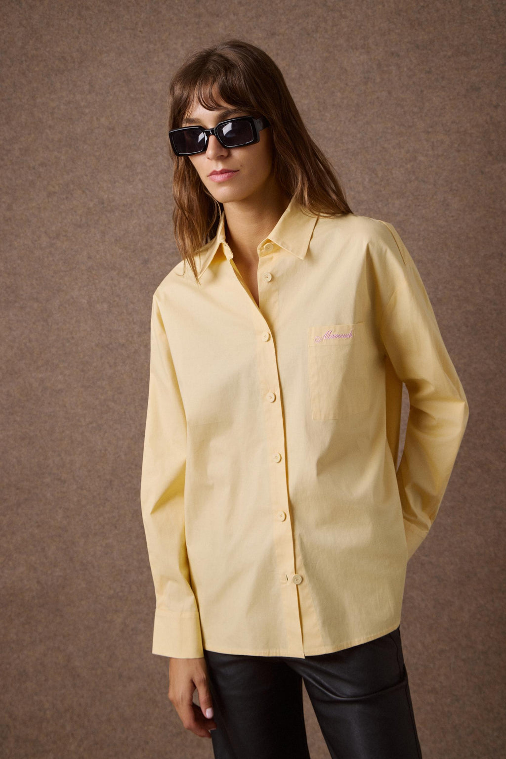 'LINDA' ΒΑΜΒΑΚΕΡΟ OVERSIZED ΠΟΥΚΑΜΙΣΟ (YELLOW) MAMOUSH