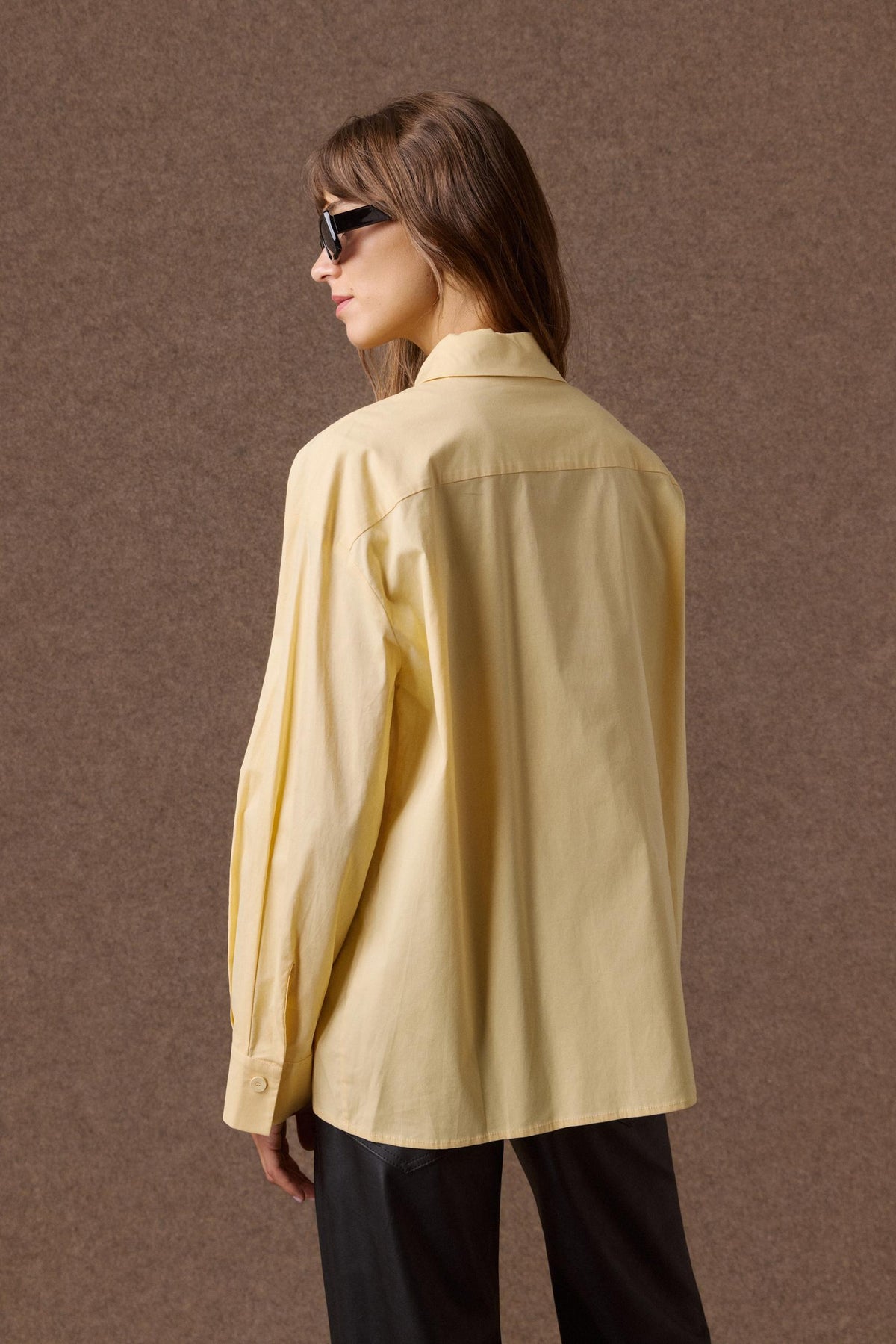 'LINDA' ΒΑΜΒΑΚΕΡΟ OVERSIZED ΠΟΥΚΑΜΙΣΟ (YELLOW) MAMOUSH
