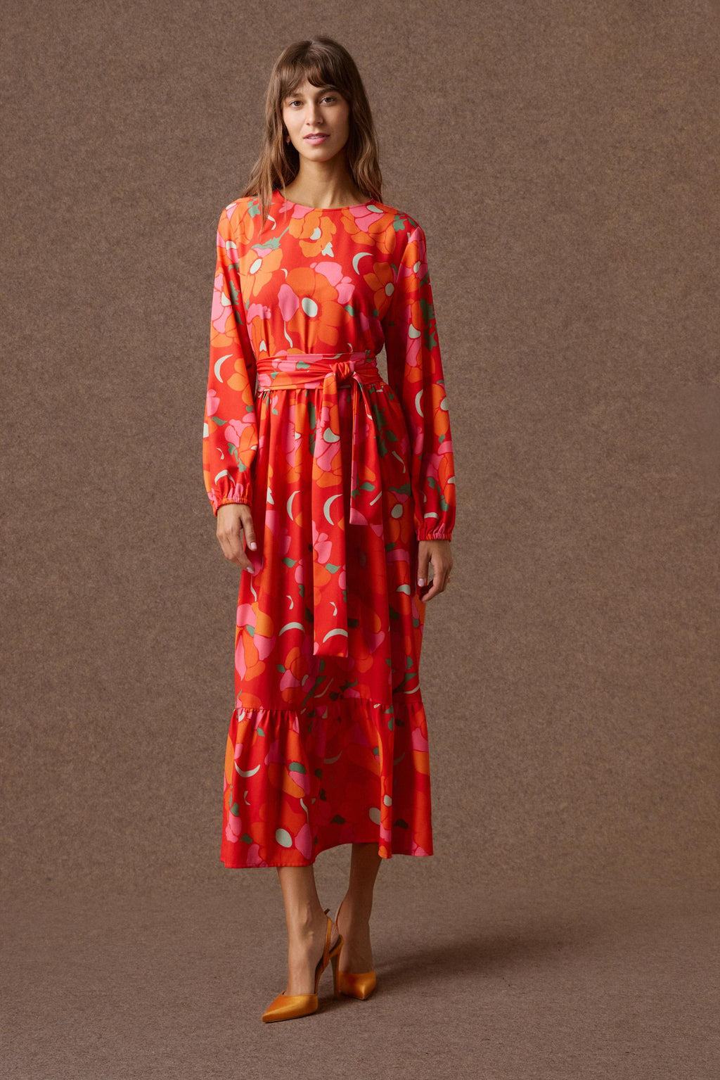 'CLAIRE' ΜΑΞΙ ΦΟΡΕΜΑ (RED) MAMOUSH
